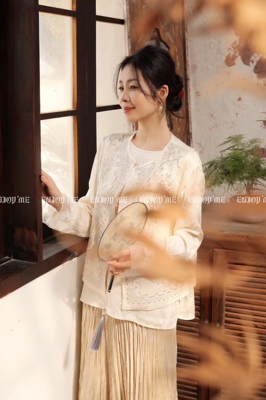 【门店同款】ENJOY春季“画中行”空山逢春中式上衣 169697325 商品图7