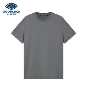 【满印提花】德鲨鲨鱼夏新款短袖T恤男2026新款休闲打底衫