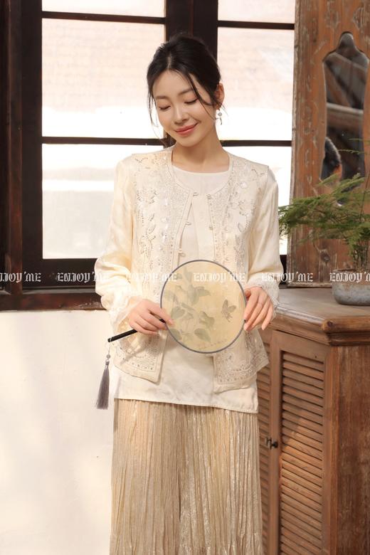 【门店同款】ENJOY春季“画中行”空山逢春中式上衣 169697325 商品图4