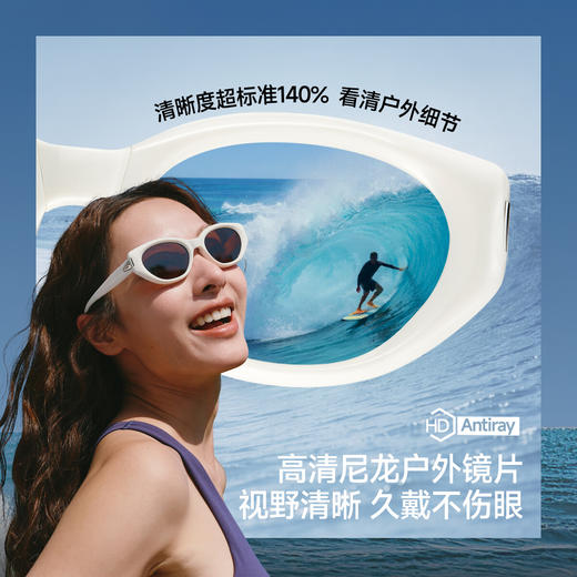 【春上新】【新品】6楼蕉下猫眼折叠墨镜FD024吊牌价329 商品图1