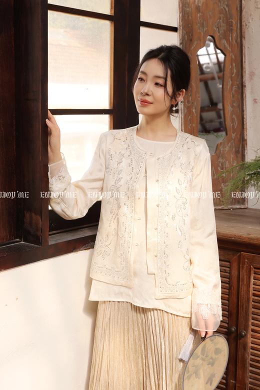 【门店同款】ENJOY春季“画中行”空山逢春中式上衣 169697325 商品图5