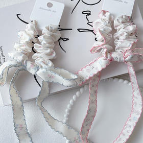 ZY碎花勾边飘带结QXSH发圈-纪念日百货门店同款169447895