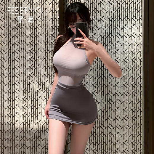 【职场纯欲】霏慕 纯欲绑带领透视OL制服 情趣内衣6212 商品图0