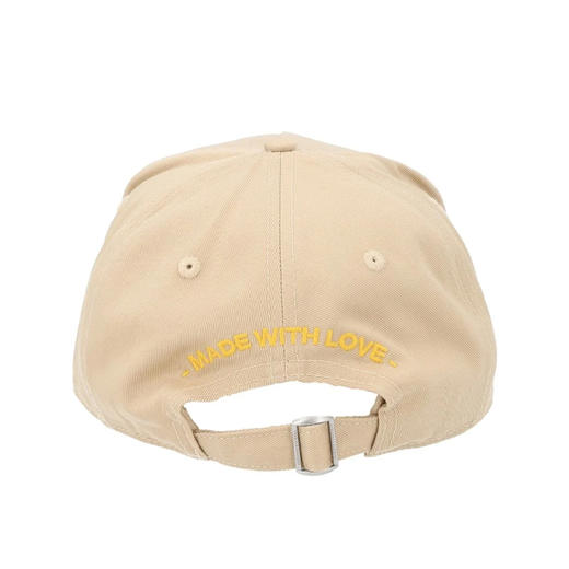 DSQUARED2 中性徽标贴片刺绣棉质棒球帽 米色 BCM0983 05C00001 5130 商品图2