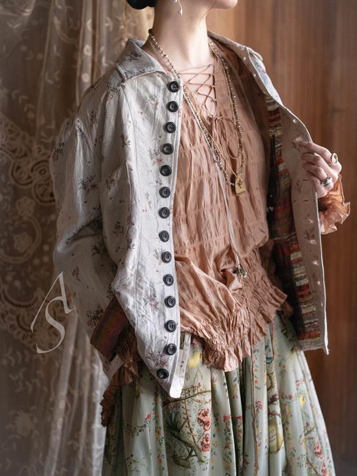 Aokinside 26SS 银丝带绿碧玺流苏项链 商品图6