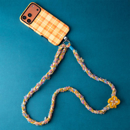 怡禾好事花开编织手机绳，手工编织，马年限定，短款/长款手机绳 商品图2