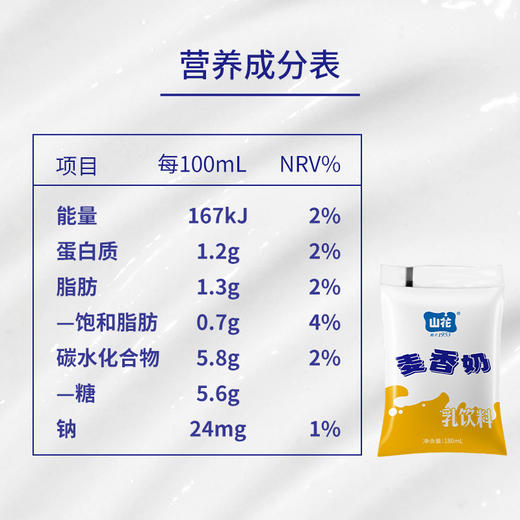 贵州特产山花百利包麦香奶180mL*16袋贵州老字号 商品图1