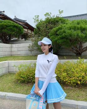 SC新款春夏女士百褶织带拼接短裙来了！W822425-65