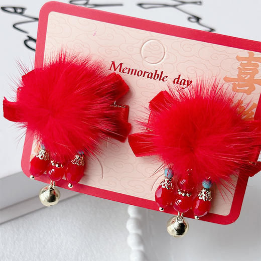 飘逸灵动水貂毛青石流苏HY对夹-纪念日百货门店同款169494499 商品图4