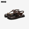 【上新】MIO米奥老钱风夹脚凉鞋女2026夏新款法式方头平底单鞋外穿人字拖M263130891 商品缩略图2