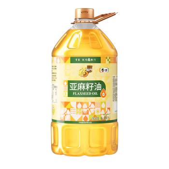 福临门食用油 压榨一级亚麻籽油6.18L【保真亚麻籽油】 中粮出品 /粮油调味 /食用油 /亚麻籽油/火麻油 商品图0