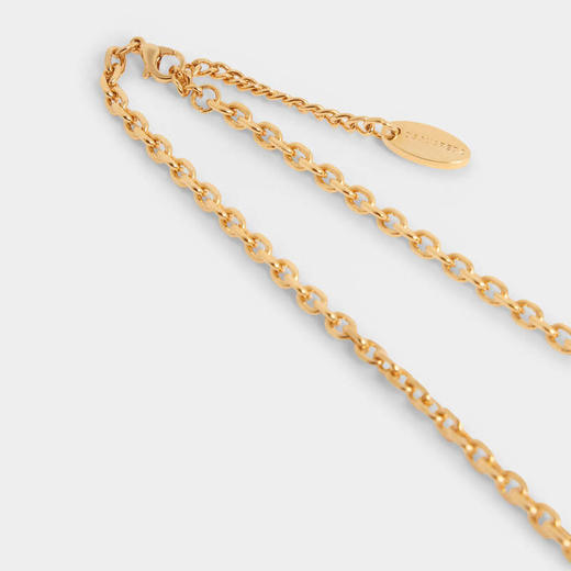 DSQUARED2 女士贝壳虾尾吊坠项链 金黄色 NEW0337 37202807 7043 商品图1