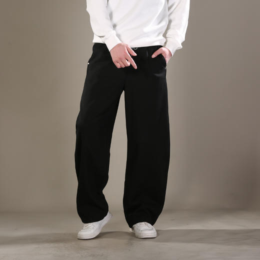 DRONKOO 2026 花色抽绳松紧口袋同色钉扣前斜压线结构中厚卫裤长裤 商品图1