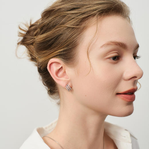 ARSIS｜自由搭配系列 循光三环耳钉 商品图3