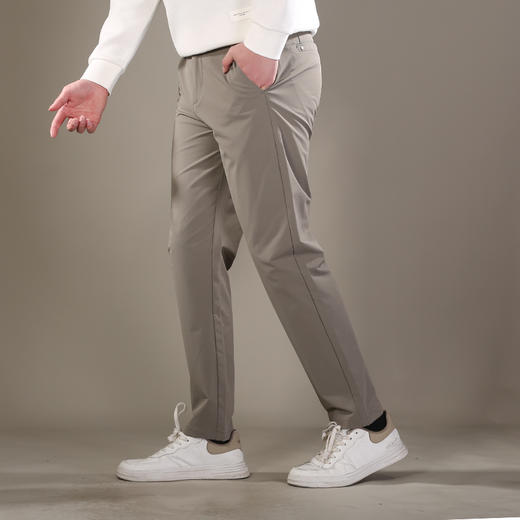 DRONKOO 2026 半松紧腰左袋钉扣高弹中厚休闲长裤 商品图2