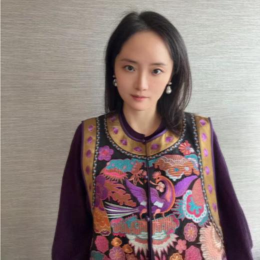 【咕咕同款】NANSONGSILK/NS【凤凰争鸣】新中式凤凰争鸣香云纱重工刺绣中式马甲M1D536083Y南宋 商品图4