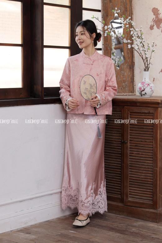 【门店同款】ENJOY春季“画中行”海棠春醉蕾丝半裙 169649737 商品图3