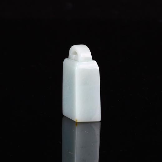 孤品17808天青石温润通透博古钮章小扁章闲章1.5*1.0*3.0cm 商品图1