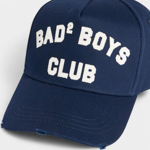 DSQUARED2 中性字母徽刺绣棉质棒球帽 深蓝色 BCM0975 05C00001 3073 商品图4