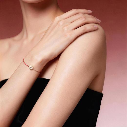 ［C+Vogues系列］18K金贝母红绳手链#小结悦 商品图3