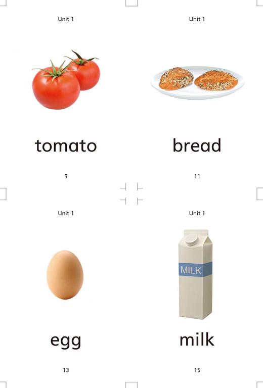 英语口语交际 生词图片卡（学生用）一年级下册【全国新教材】 商品图2