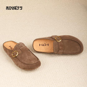 和诚行2026春季新款轻奢极简柔软舒适通勤百搭男式勃肯拖鞋0551300