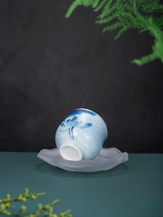 子佩集【时和岁稔】银S990摆件【TZYF048】茶具多规格四叶草牡丹竹子莲花茶杯2602 商品图5