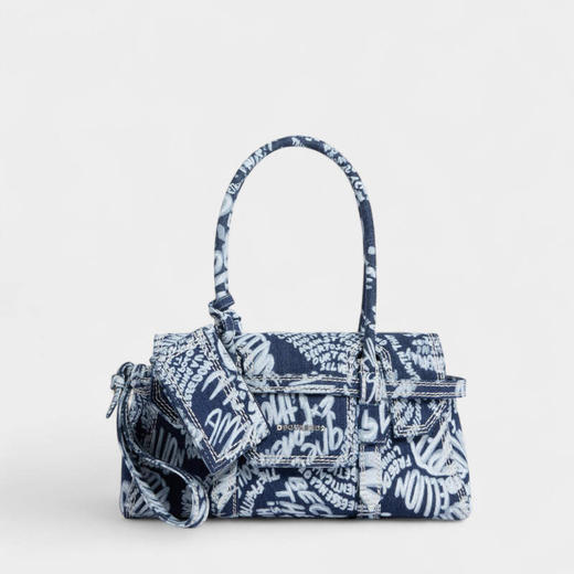 DSQUARED2 中性金属字母徽标Rebel牛仔手提包 混色 RebelsSDW0083 10108776 3096 商品图0