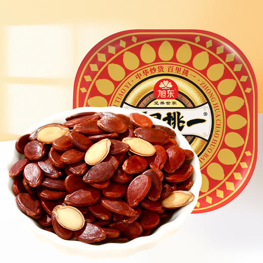 旭东大片五香味红瓜子铁罐装百里挑一红皮瓜子喜庆年货新货零食 商品图0