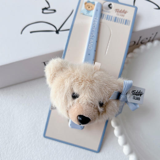 正版泰迪精致可爱公仔蓝长夹发夹-纪念日百货门店同款169599602 商品图1