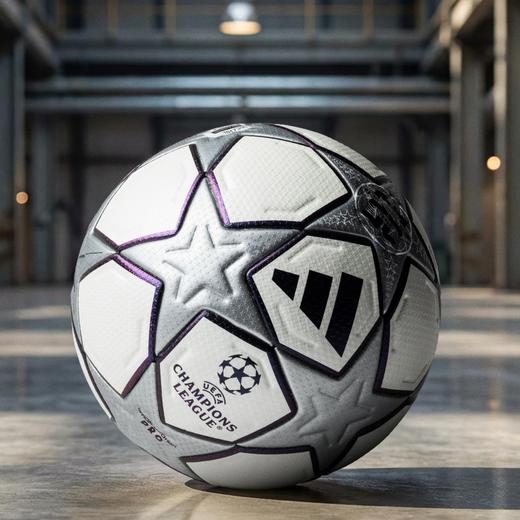 【25周年特别版】阿迪达斯25-26赛季欧冠联赛第三比赛高端Pro热粘合5号足球JY8891 商品图1