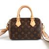 【95新】LV路易威登Speedy系列M46222老花奶茶色肩带Speedy 20手提单肩包女士090226NJS05 商品缩略图4