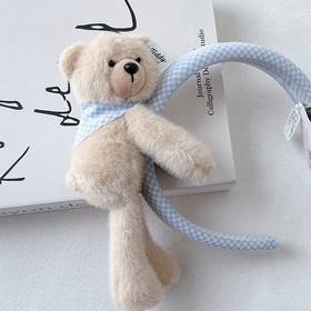 软萌泰迪公仔蓝发箍-纪念日百货门店同款169599485