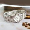 【95新】OMEGA 欧米茄1460.75.00石英机芯22MM（女款）星座系列精钢；镶嵌钻石表圈010226NJS02 商品缩略图4