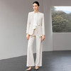 IWY/米色长袖西装套装女春季新款修身显瘦高级感职业装工作服25CP921 商品缩略图5