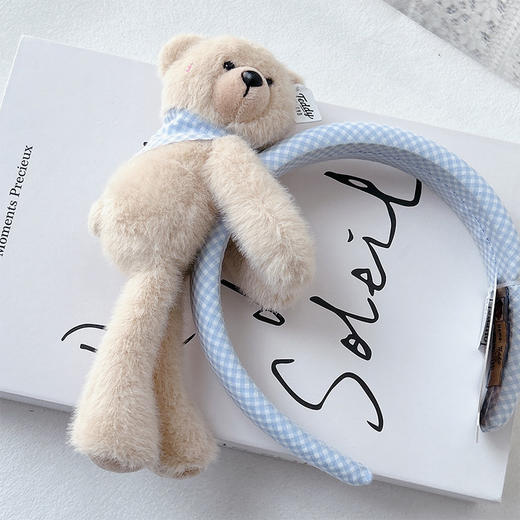 软萌泰迪公仔蓝发箍-纪念日百货门店同款169599485 商品图4