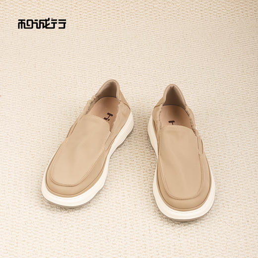 和诚行2026春季新款百搭舒适复古轻便一脚蹬男式休闲鞋0551282 商品图0