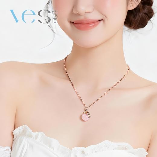 平安果芙蓉石银925套链 商品图2