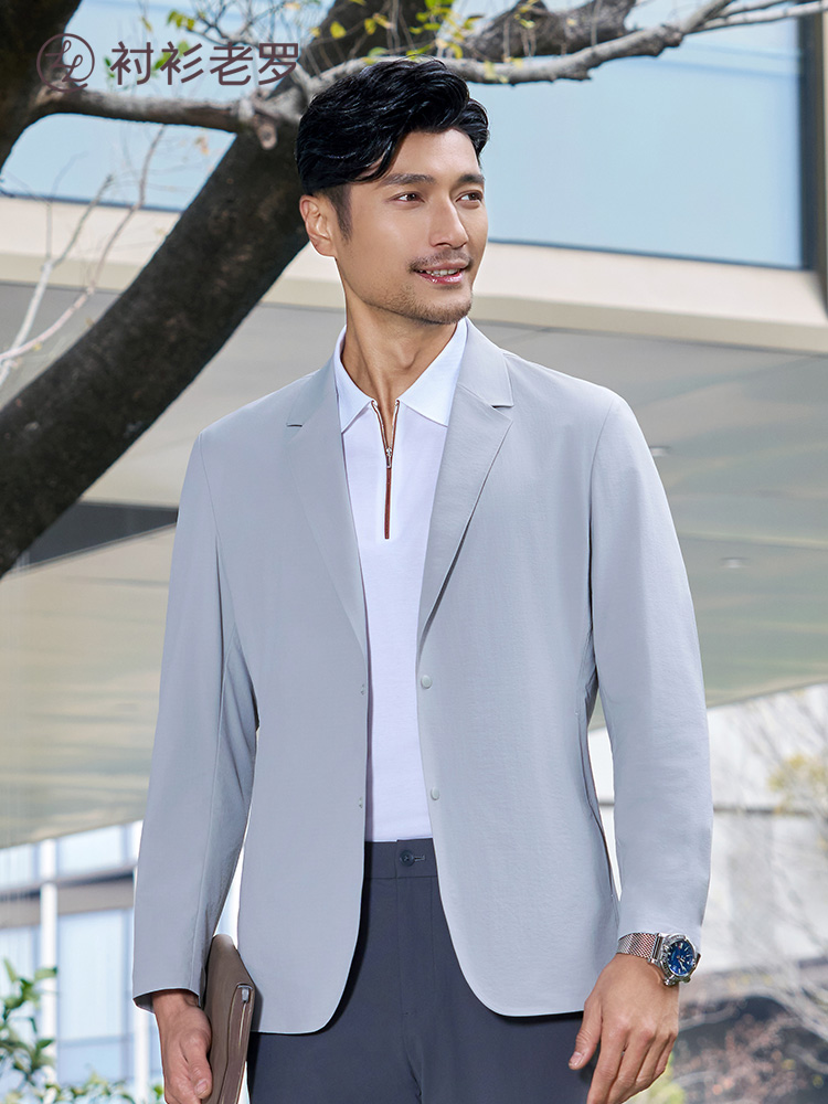 【精英5号】暗扣口袋休闲单西261J7S553N【5星推荐】[门店专款]