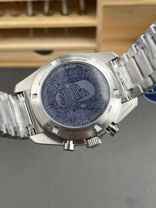 N1 Factory，"阿波罗11号"50周年限量版➕限量推荐：欧米茄超霸系列310.20.42.50.01.001腕表。精钢表壳表链，抛光黑色氧化锆陶瓷表圈饰有OMEGA Ceragold测速刻度❕ 商品图6