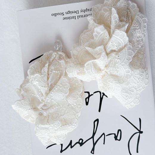 甜美风花边蕾丝香蕉夹发夹-纪念日百货门店同款169256765 商品图4