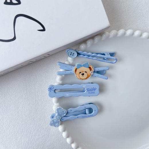 正版泰迪实用百搭组合蓝发夹-纪念日百货门店同款169599645 商品图1