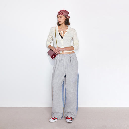 NUTH深V领可调节绑带薄款针织开衫女（发货/预售时间同步天猫） 商品图1