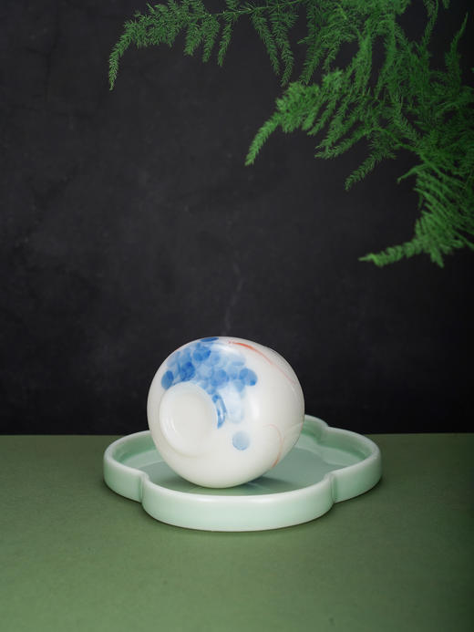 子佩集【鱼戏丰年】银S990摆件【TZYF050】茶具海藻葡萄金鱼茶杯2602 商品图6