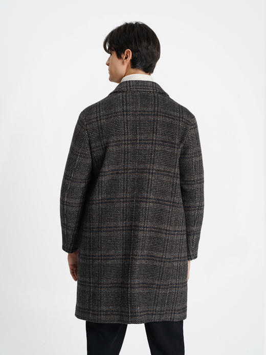 callisto咖色羊毛羊绒混色编织大衣 商品图4