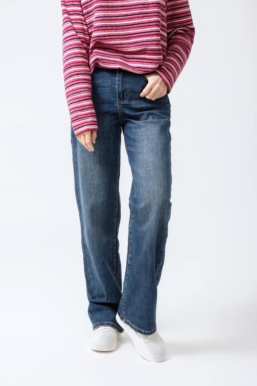 窄版牛仔阔腿裤（春秋款） 商品图0