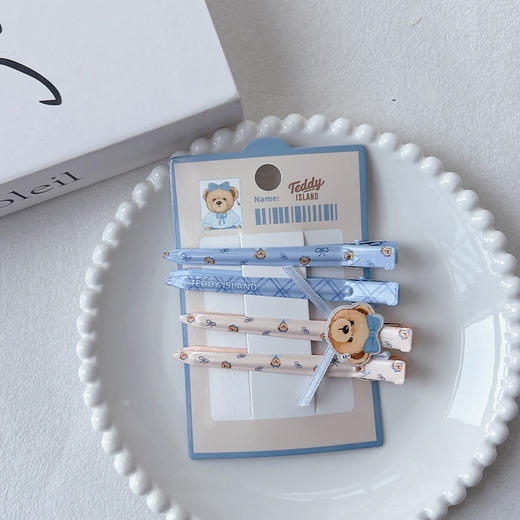 正版泰迪可爱百搭蓝无痕夹发夹-纪念日百货门店同款169599661 商品图3