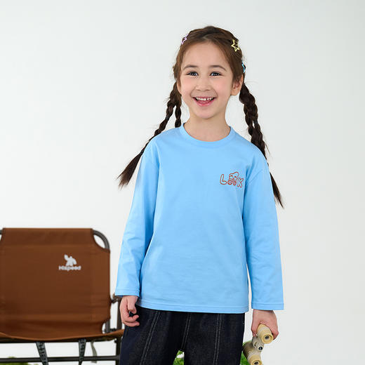 【10A抗菌纯棉】棉花堂春款正反俏皮印花长袖童装-T恤-FD61028 商品图7