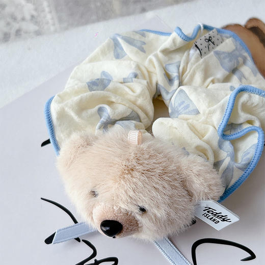 软萌正版泰迪蓝色发圈-纪念日百货门店同款169599506 商品图4