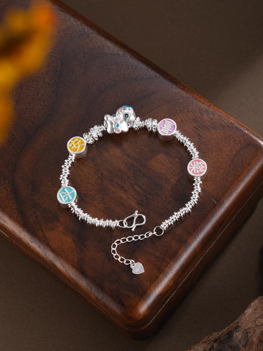 子佩集【‌‌福马萌动】银S999手串手链【SC001725】平安喜乐小马2602 商品图9